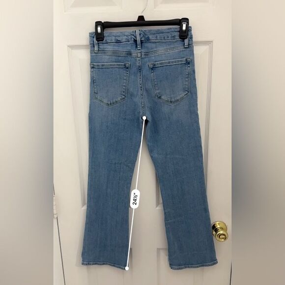FRAME Denim Le Crop Mini Boot Size 26 Light Wash Stretchy Comfy - Picture 8 of 8